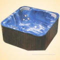 Whirlpool and Outdoor Spa Bathtub Combined with Acrylic Body and Wood Skirting